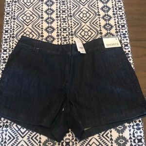 Dark denim jean shorts
